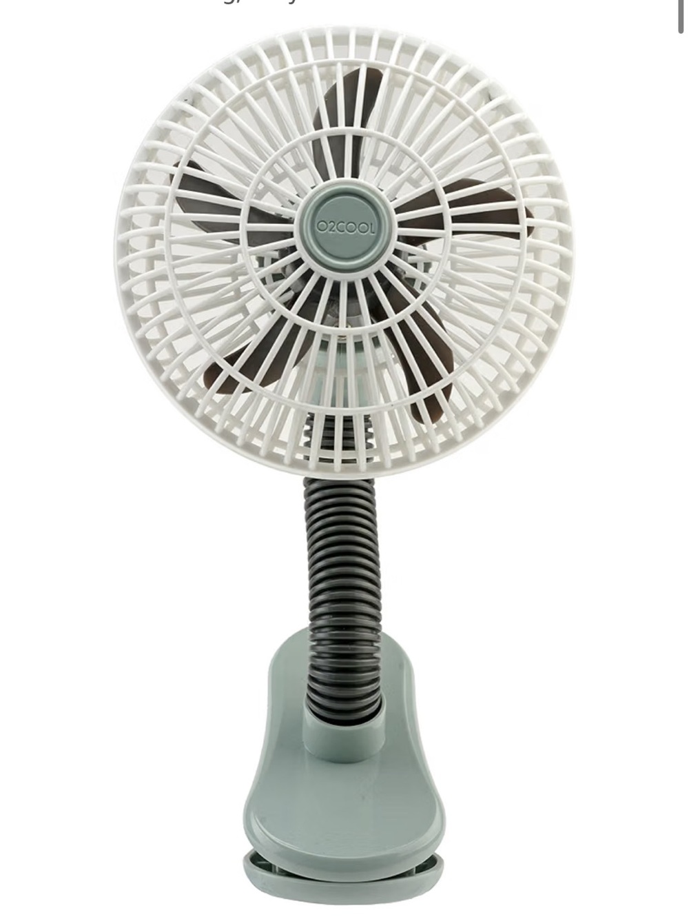 NIB O2COOL 4 Inch Clip On Fan | Portable, Battery Operated